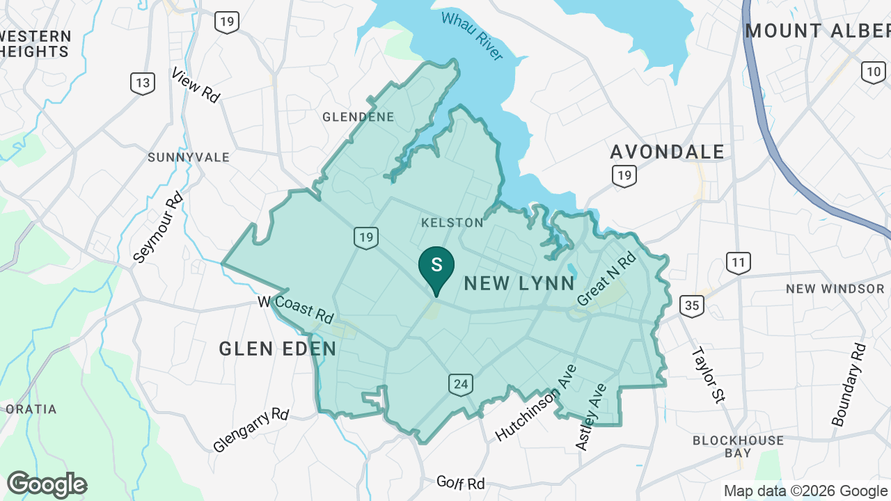 Kelston Girls' College static school zone map