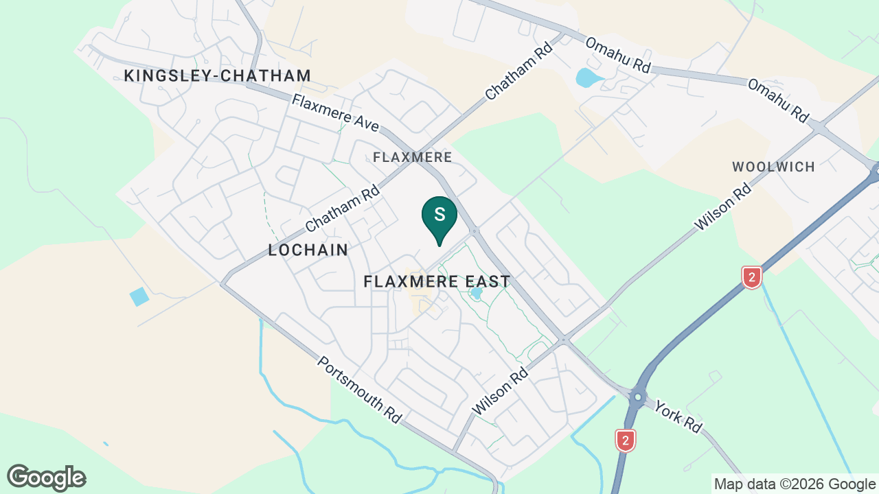 Flaxmere College static school zone map