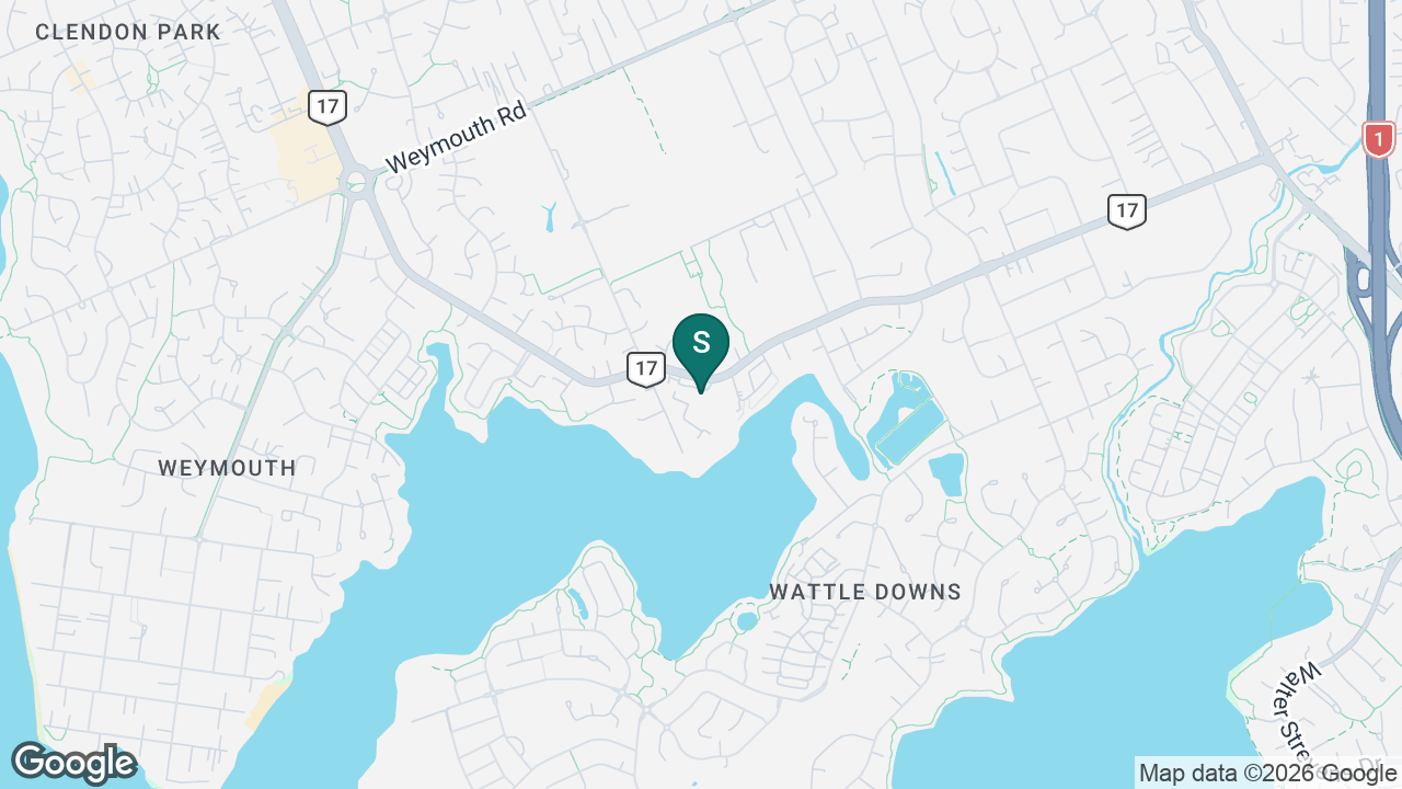 South Auckland Middle School static school zone map