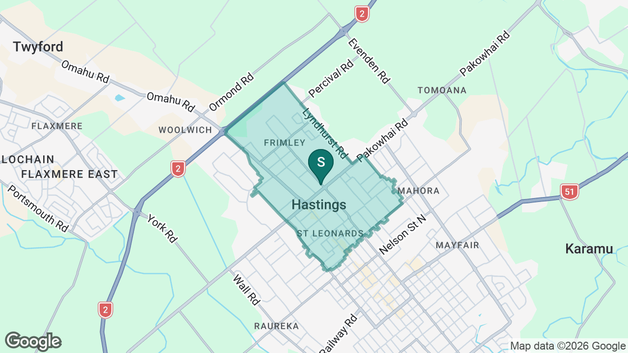 Frimley School static school zone map