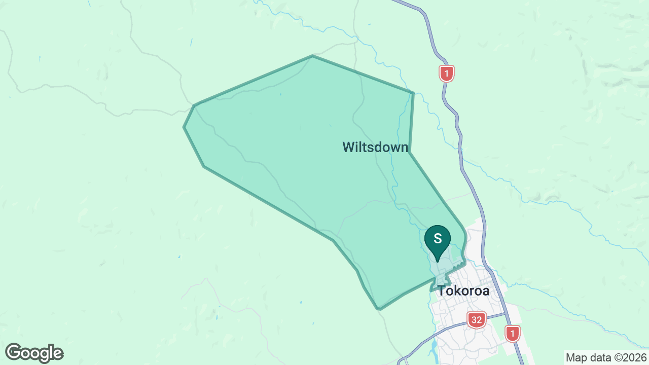 Tokoroa North School static school zone map