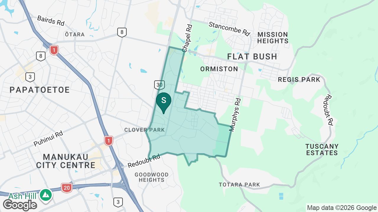 Chapel Downs School static school zone map