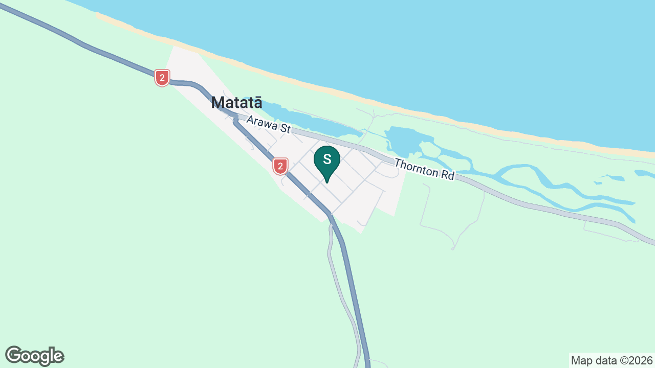 St Joseph's Catholic School (Matata) static school zone map