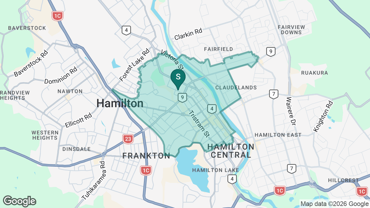 Whitiora School static school zone map