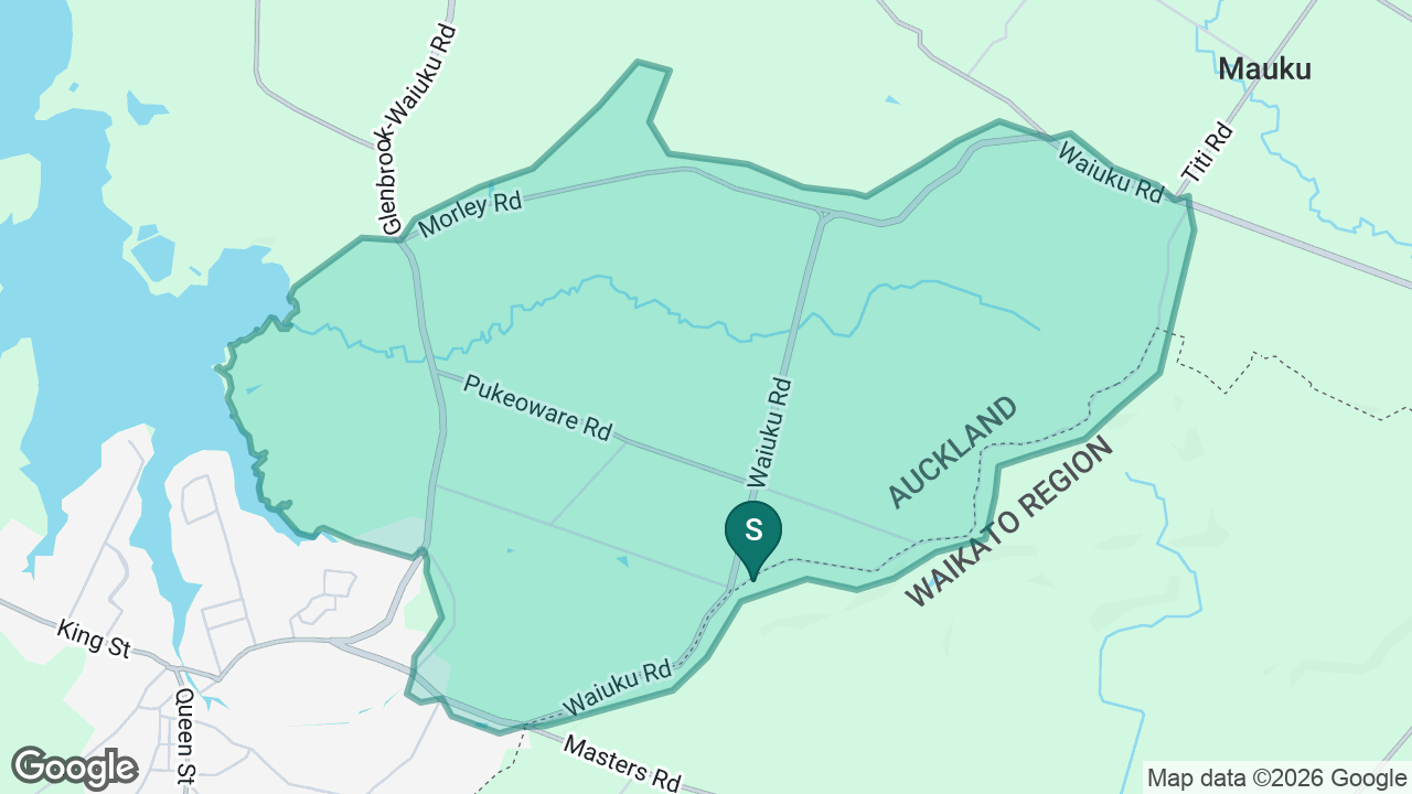 Pukeoware School static school zone map