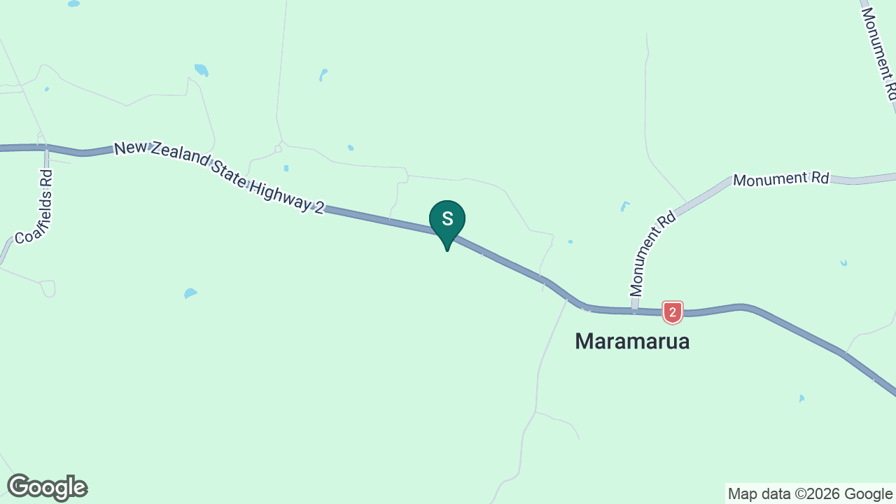 Maramarua School static school zone map