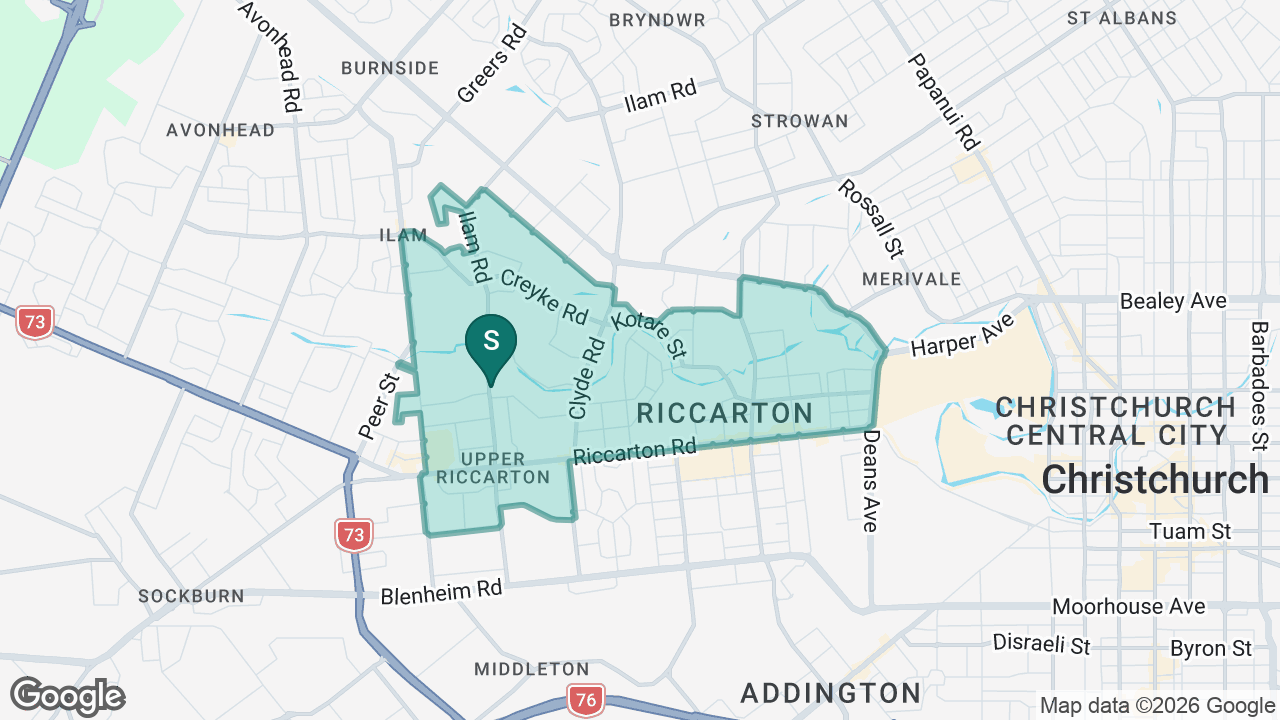 Ilam School static school zone map