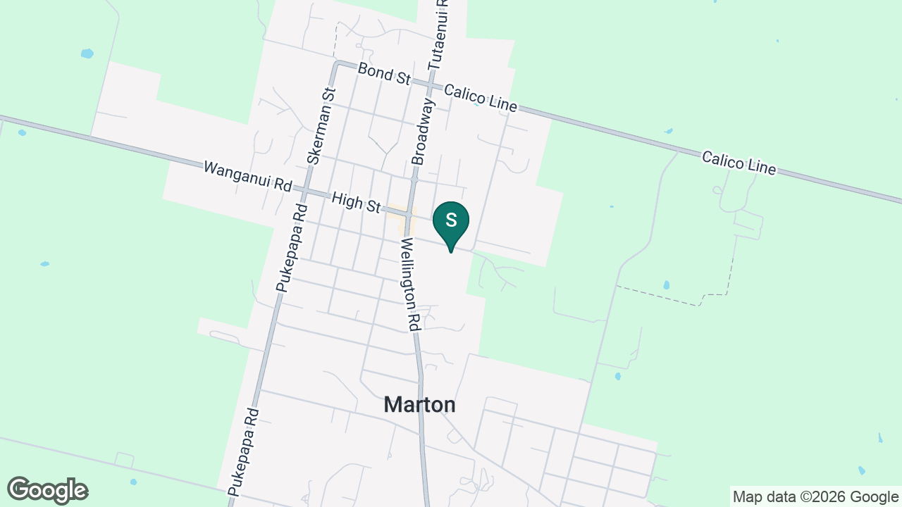 Marton School static school zone map