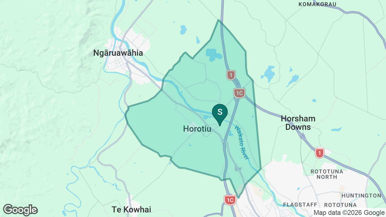 Horotiu School static school zone map