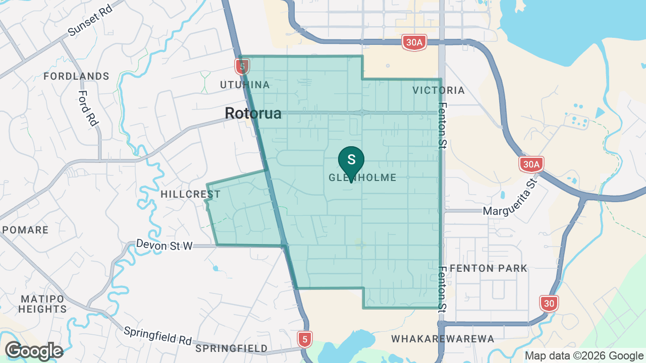 Glenholme School static school zone map