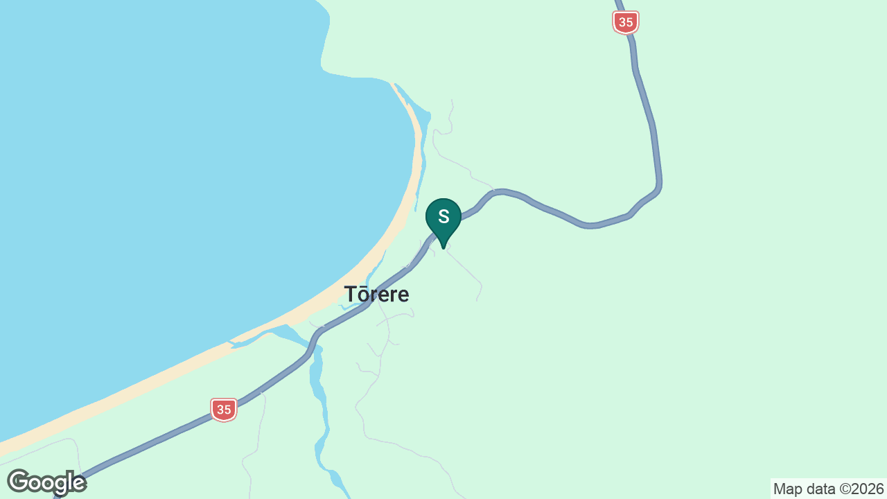 Te Kura o Tōrere static school zone map