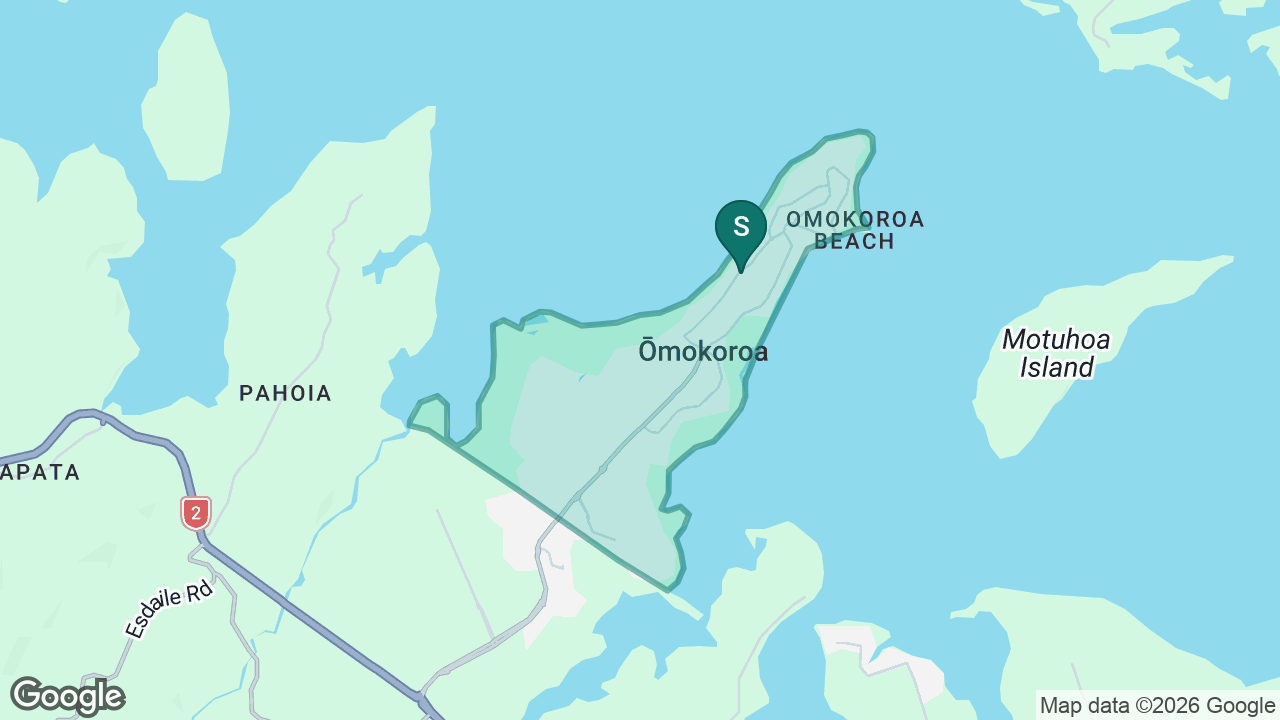 Ōmokoroa Point School static school zone map