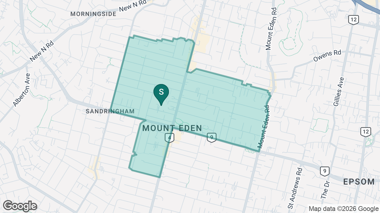Balmoral School (Auckland) static school zone map
