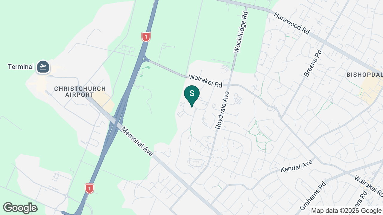 Christchurch North College static school zone map