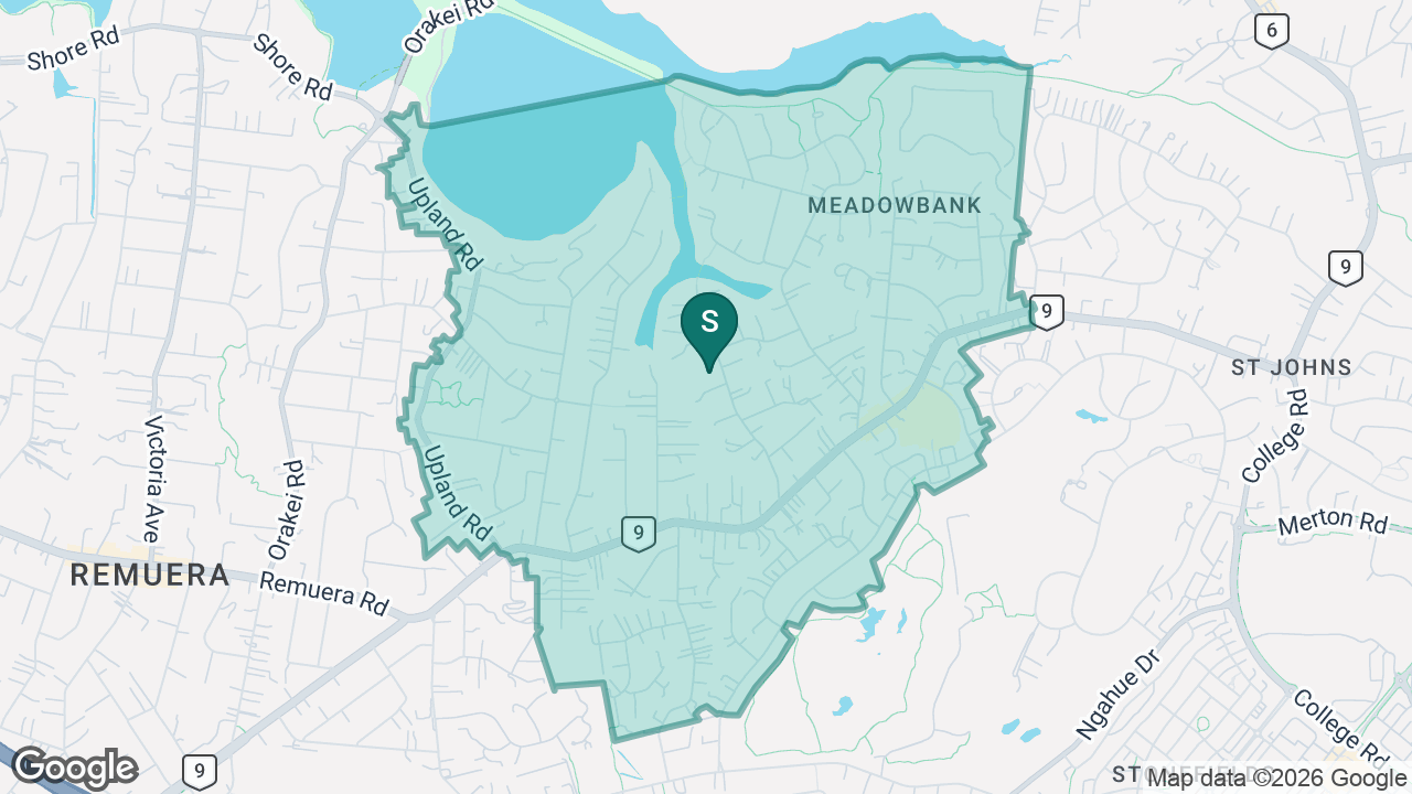 Meadowbank School static school zone map