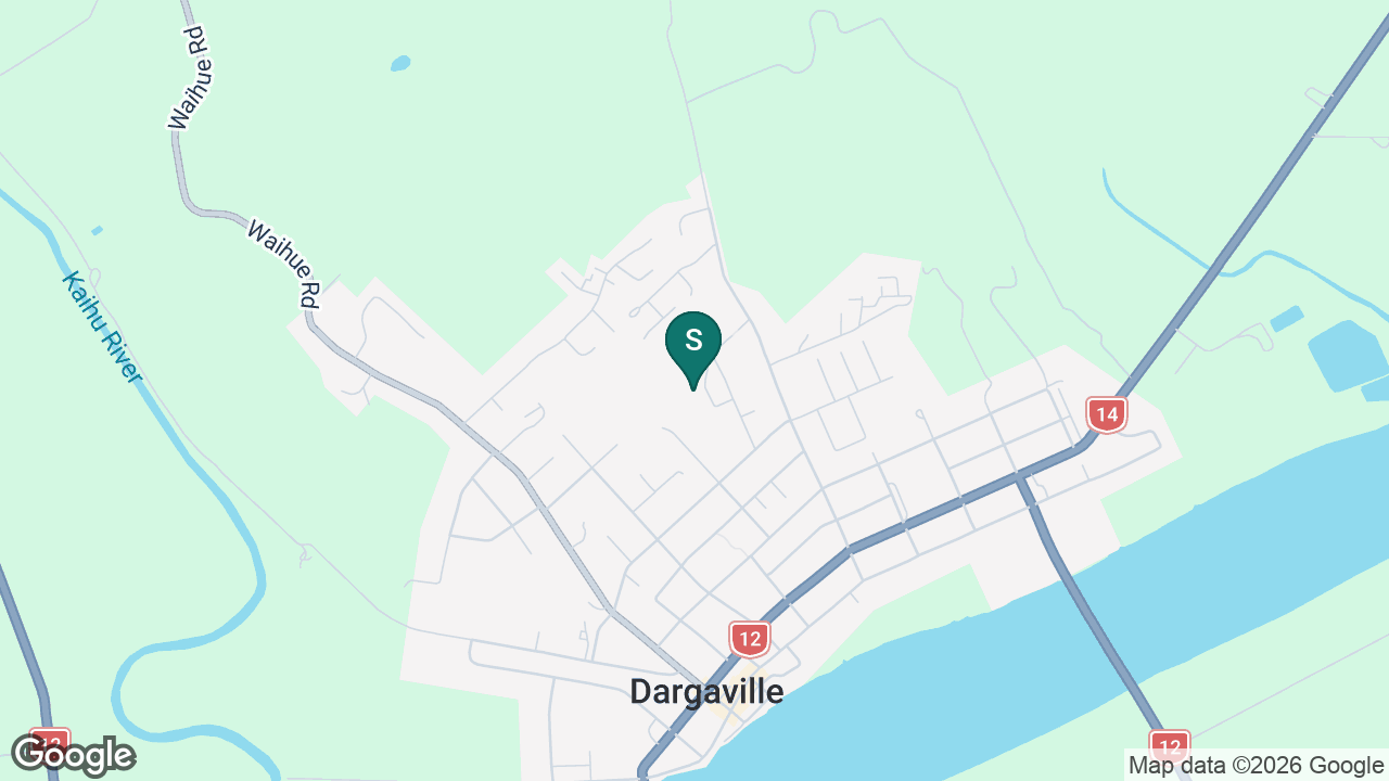 Dargaville High School static school zone map