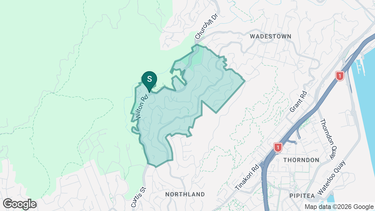 Ōtari School static school zone map