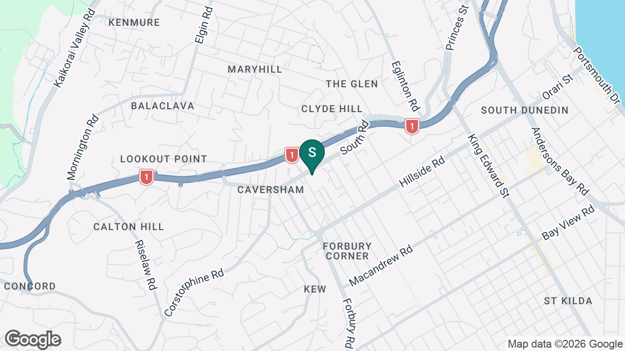 Carisbrook School static school zone map