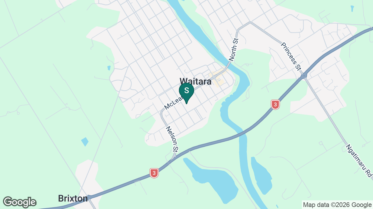 Waitara Central School static school zone map