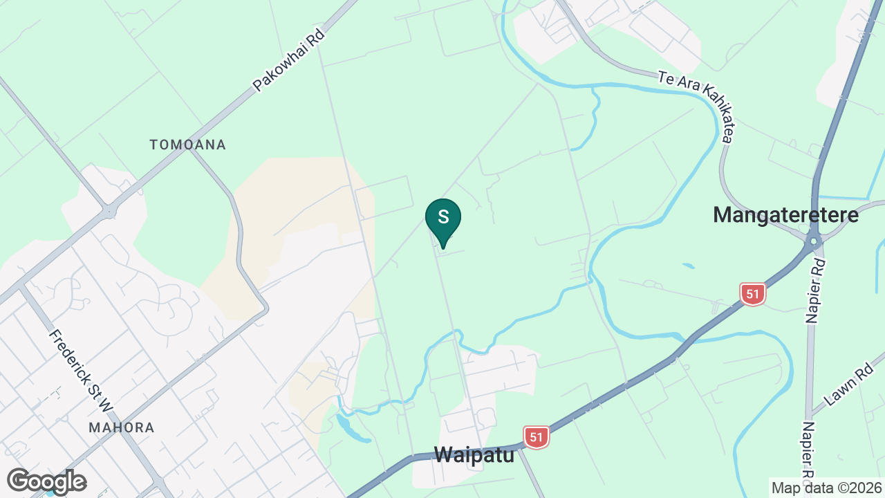 TKKM o Te Wananga Whare Tapere o Takitimu static school zone map