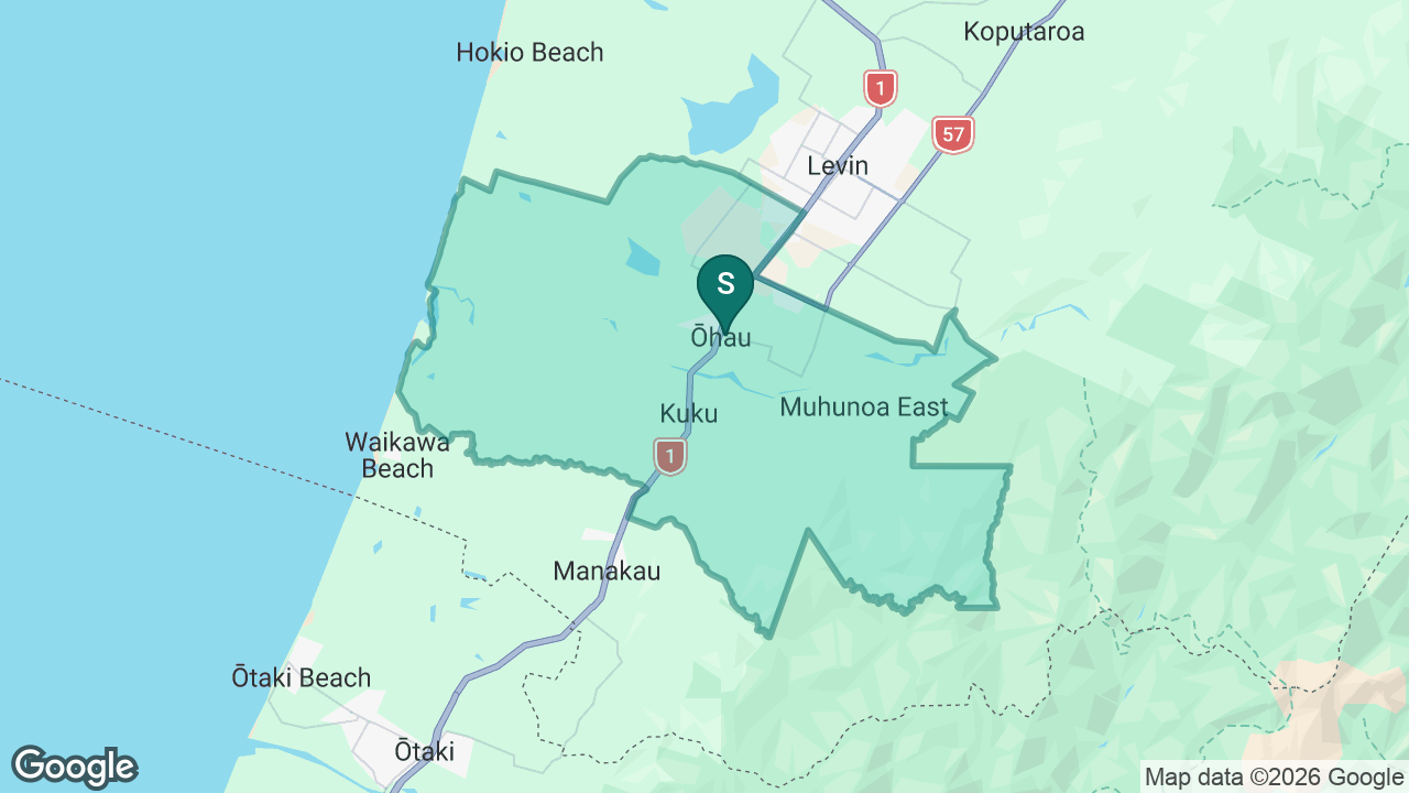Ohau School static school zone map
