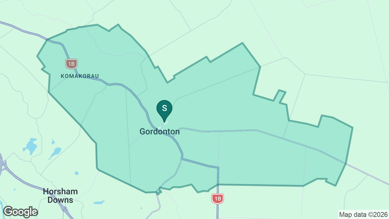 Gordonton School static school zone map