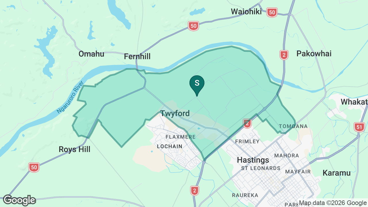 Twyford School static school zone map