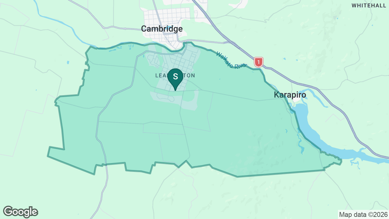 Leamington School static school zone map