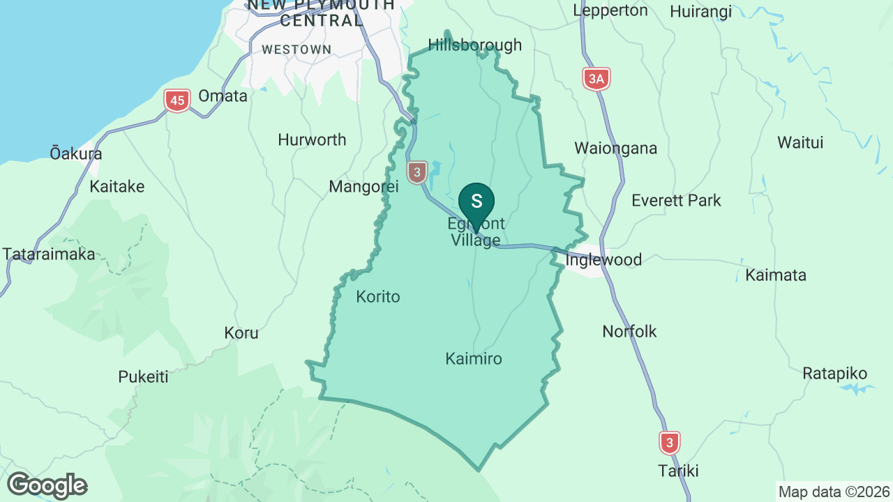 Egmont Village School static school zone map