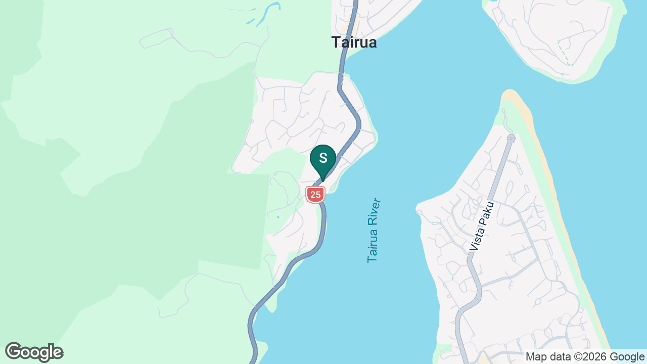 Tairua School static school zone map
