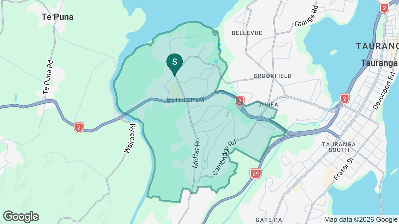 Bethlehem School static school zone map