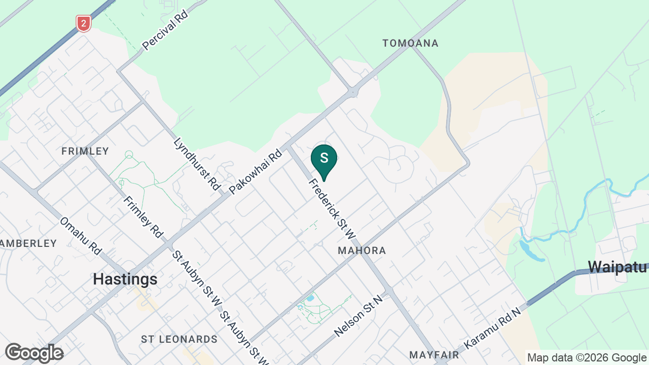 St Mary's Catholic School (Hastings) static school zone map