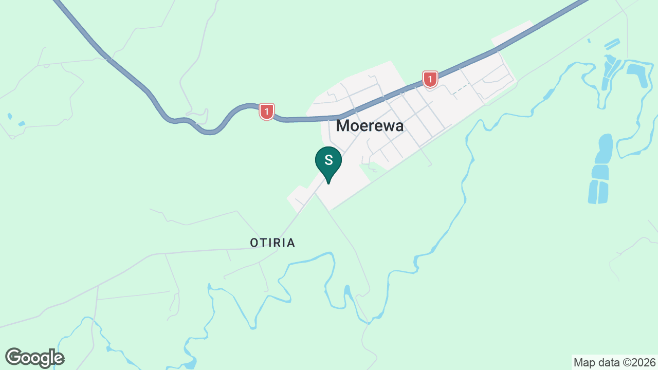 Moerewa School static school zone map