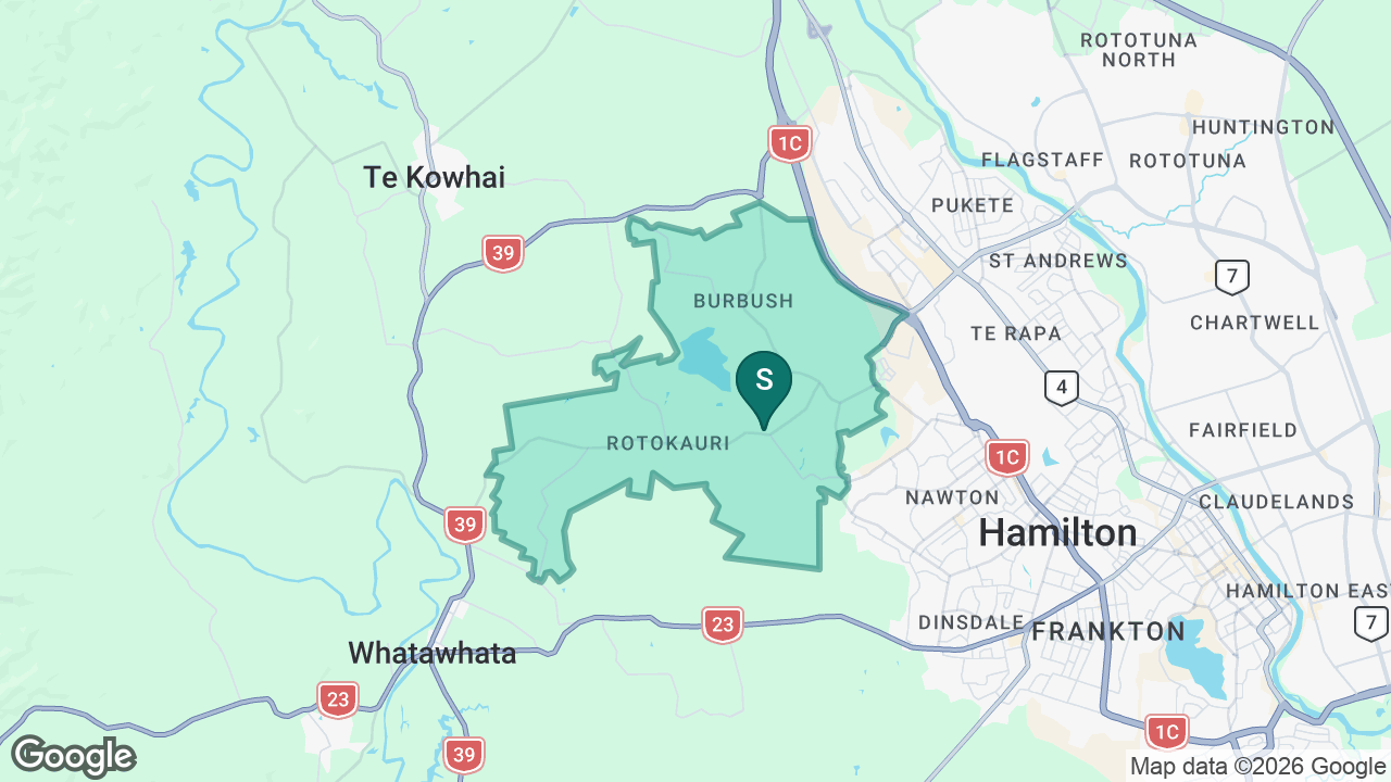 Rotokauri School static school zone map