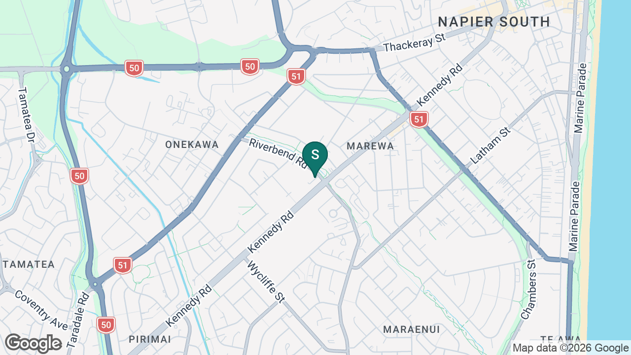 St Patrick's School (Napier) static school zone map