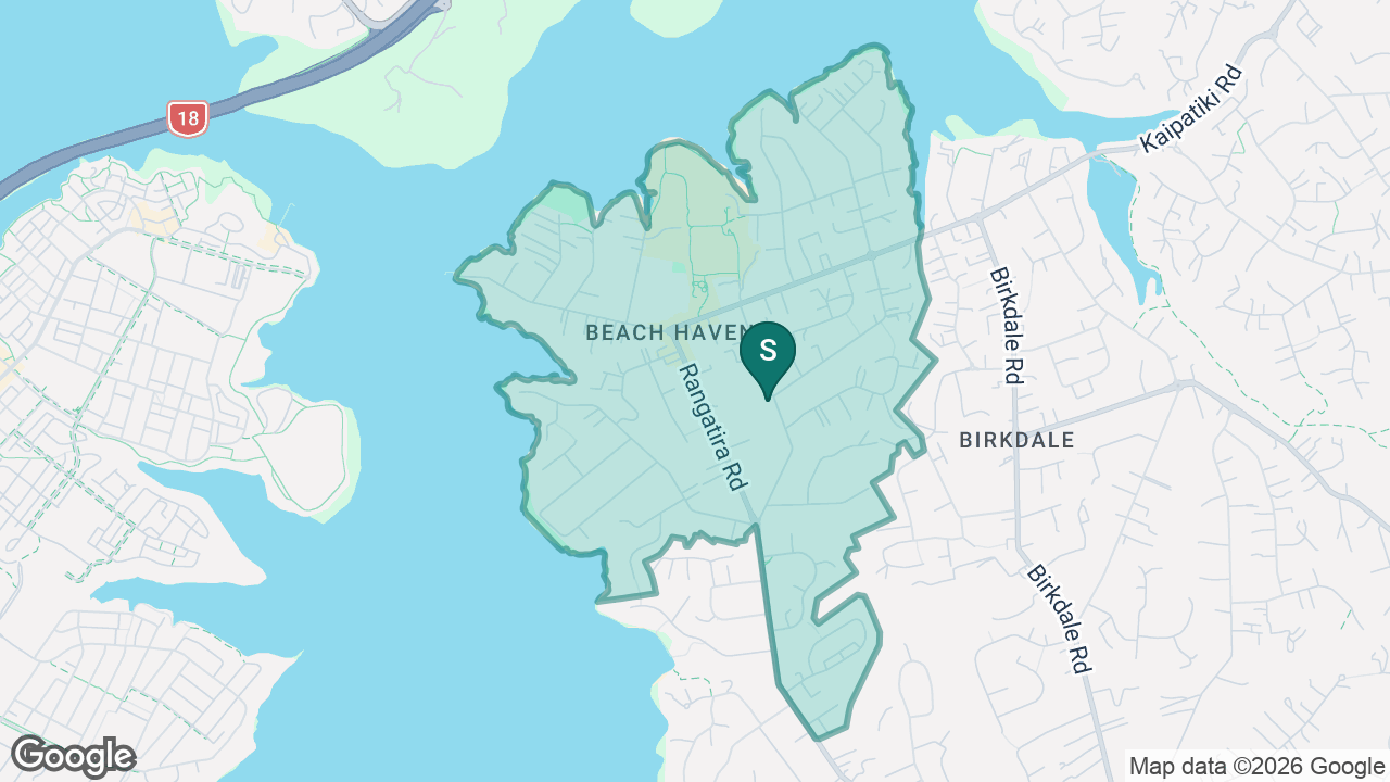 Beach Haven School static school zone map