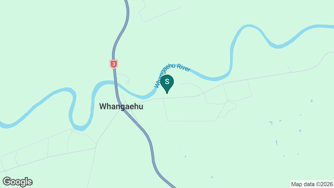 Whangaehu School static school zone map