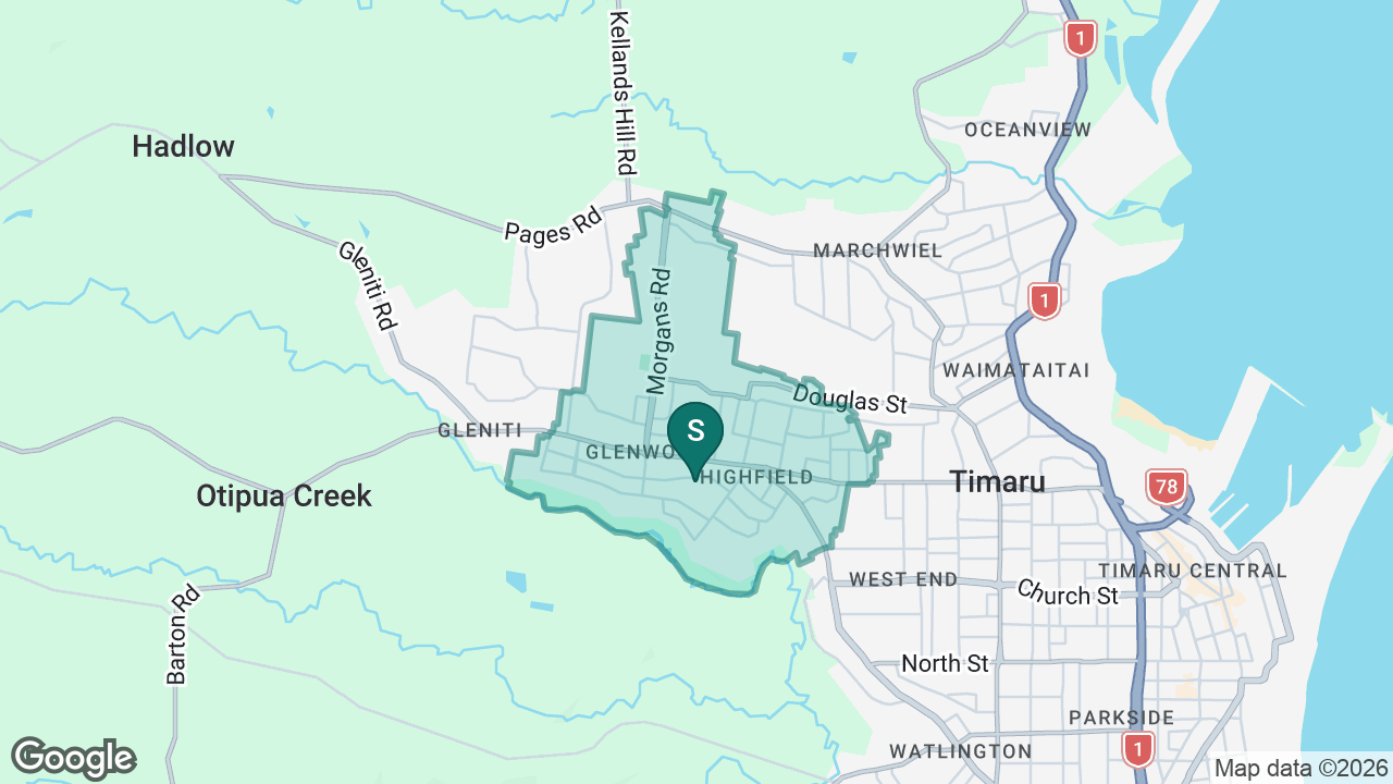 Highfield School static school zone map