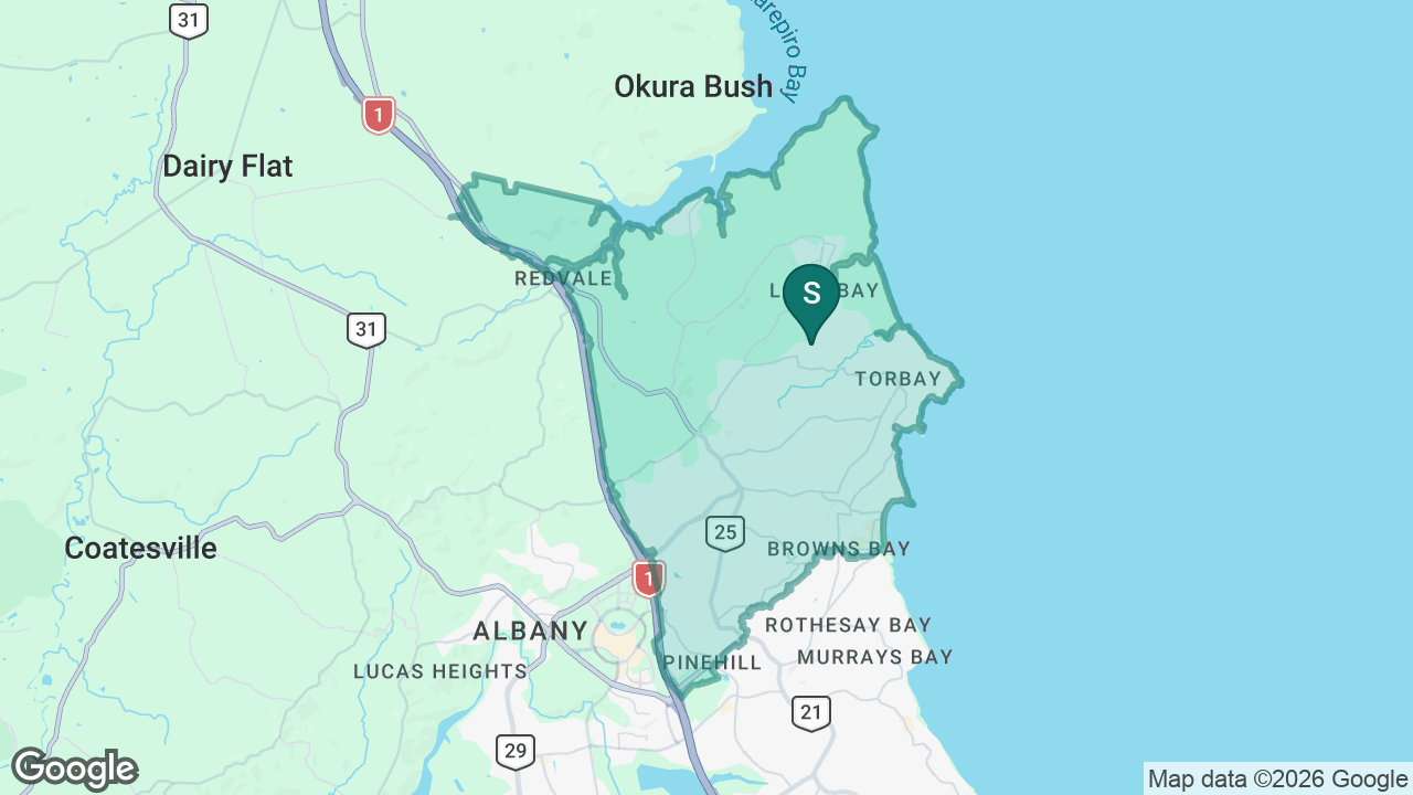 Long Bay College static school zone map