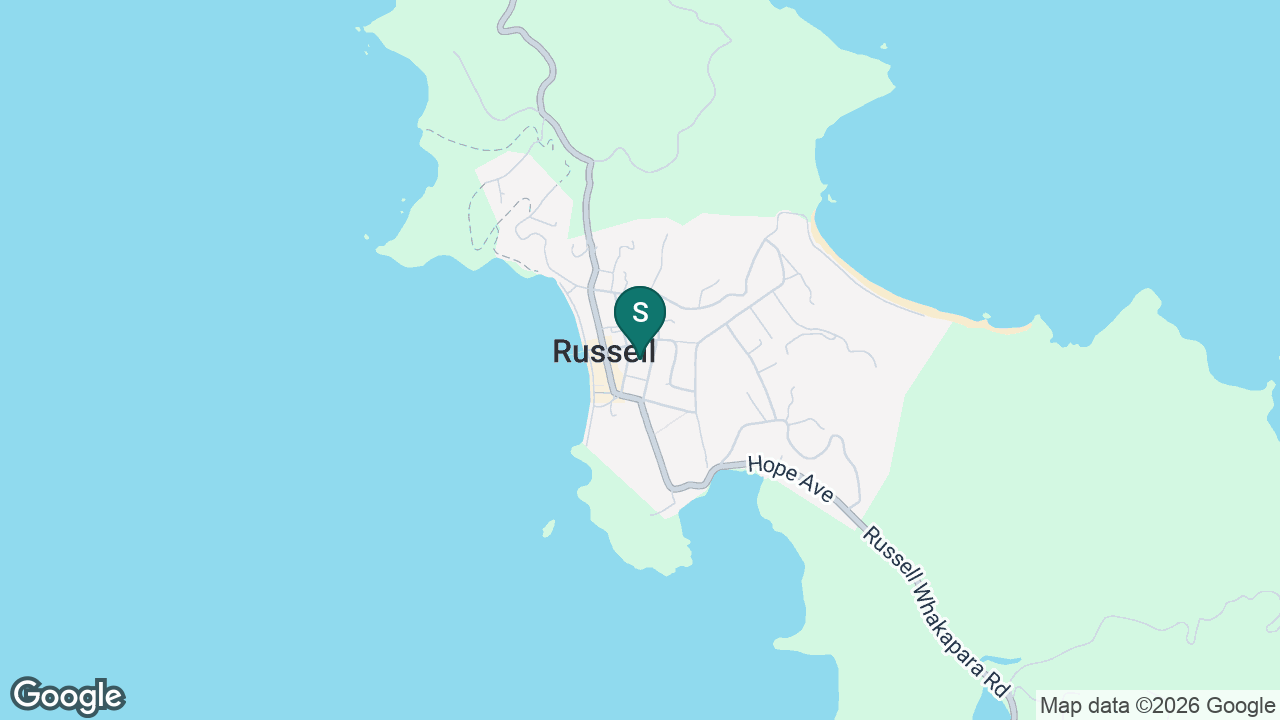 Russell School (Bay Of Islands) static school zone map