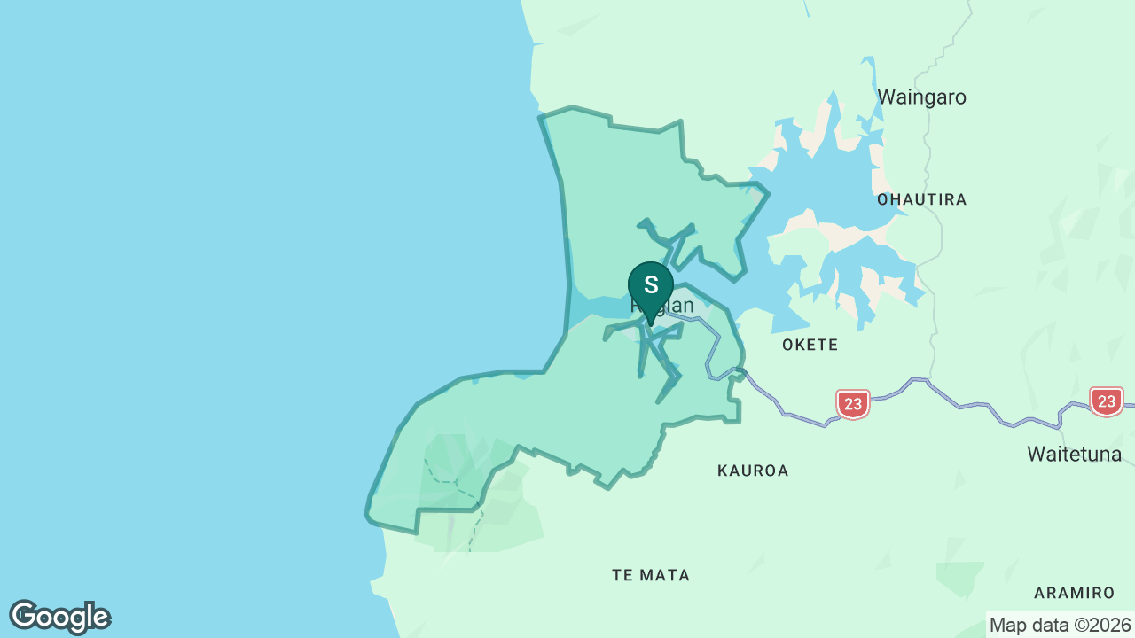 Raglan Area School static school zone map