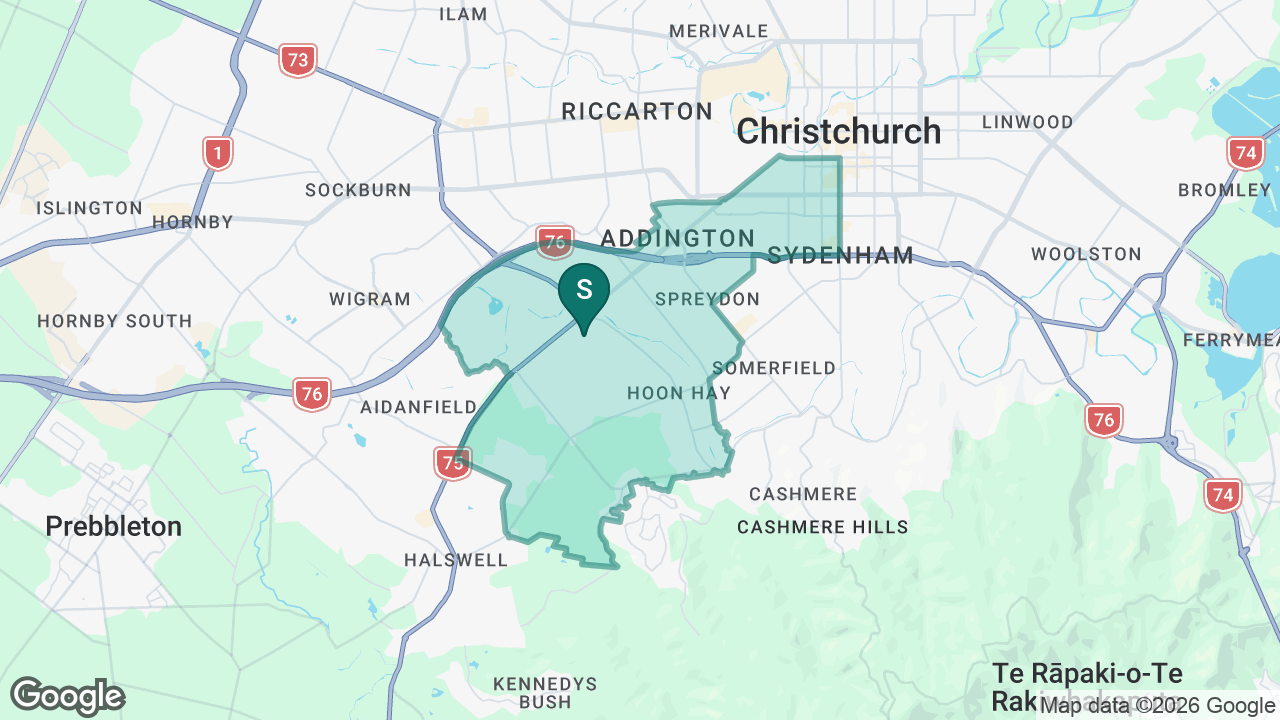 Hillmorton High School static school zone map