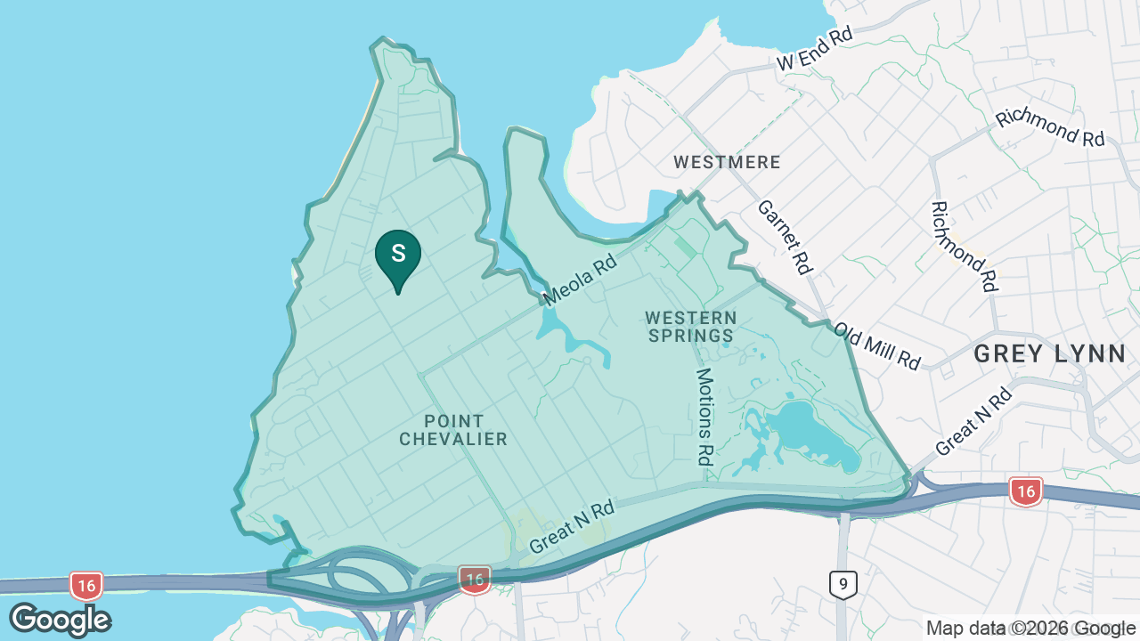 Point Chevalier School Rangi-mata-rau static school zone map