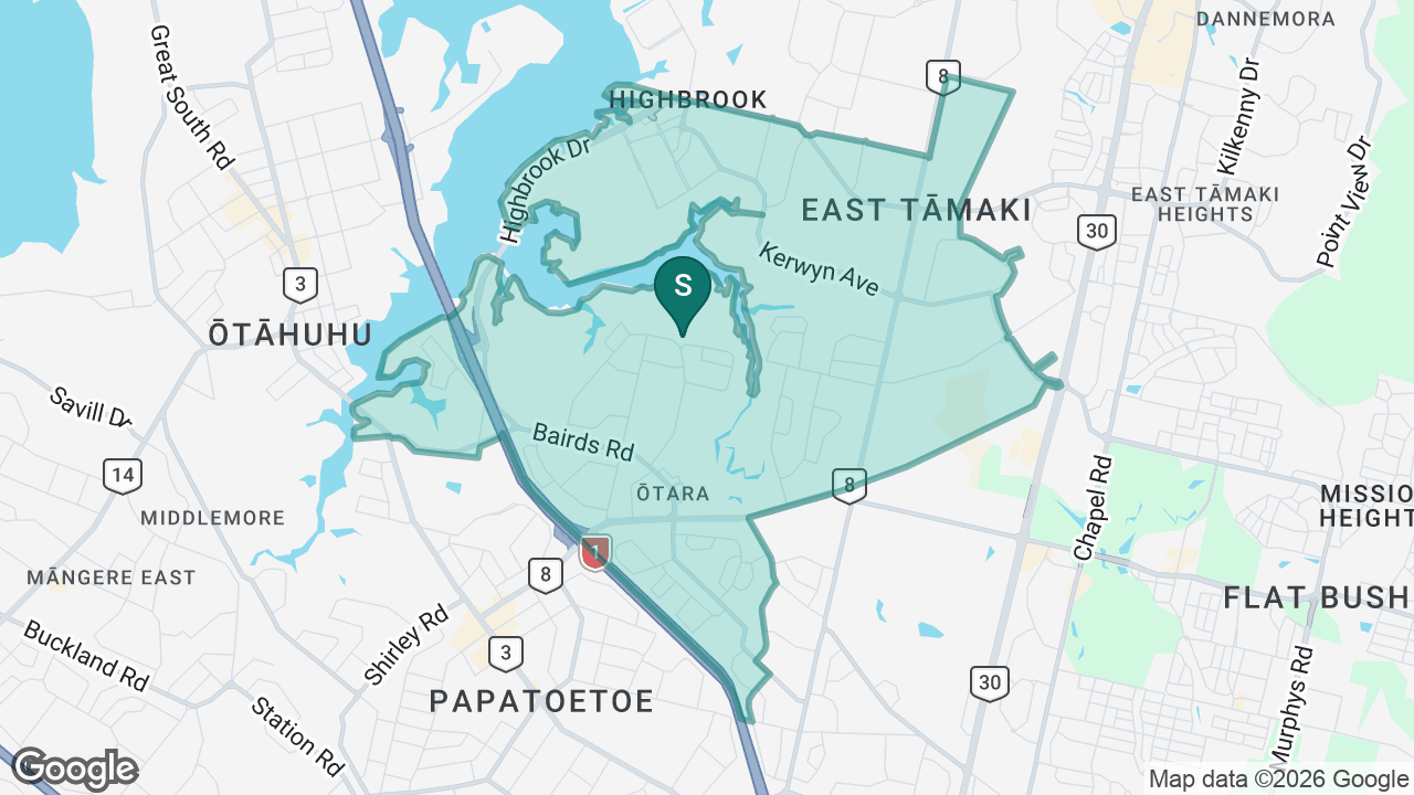 Sir Edmund Hillary Collegiate Senior School static school zone map