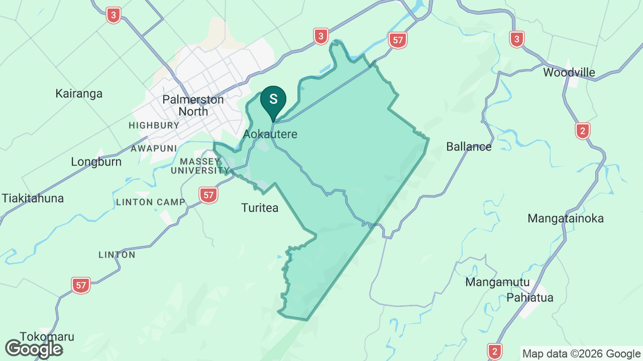 Aokautere School static school zone map