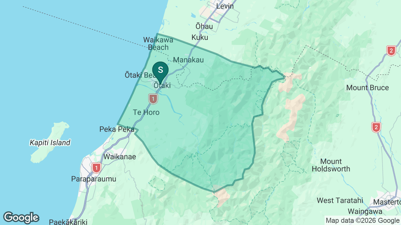 Otaki College static school zone map