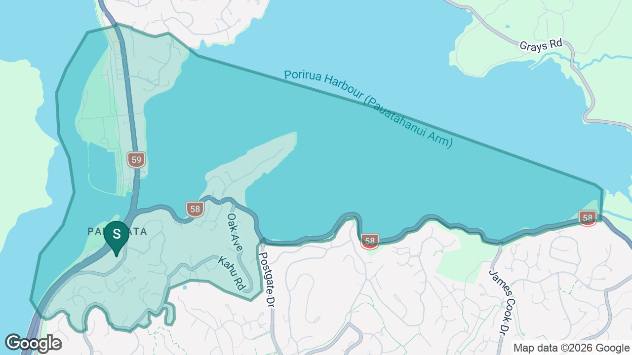 Paremata School static school zone map