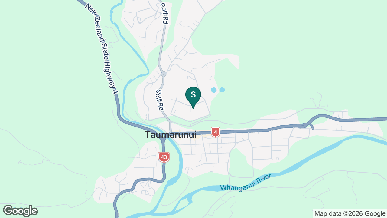 St Patrick's Catholic School (Taumarunui) static school zone map