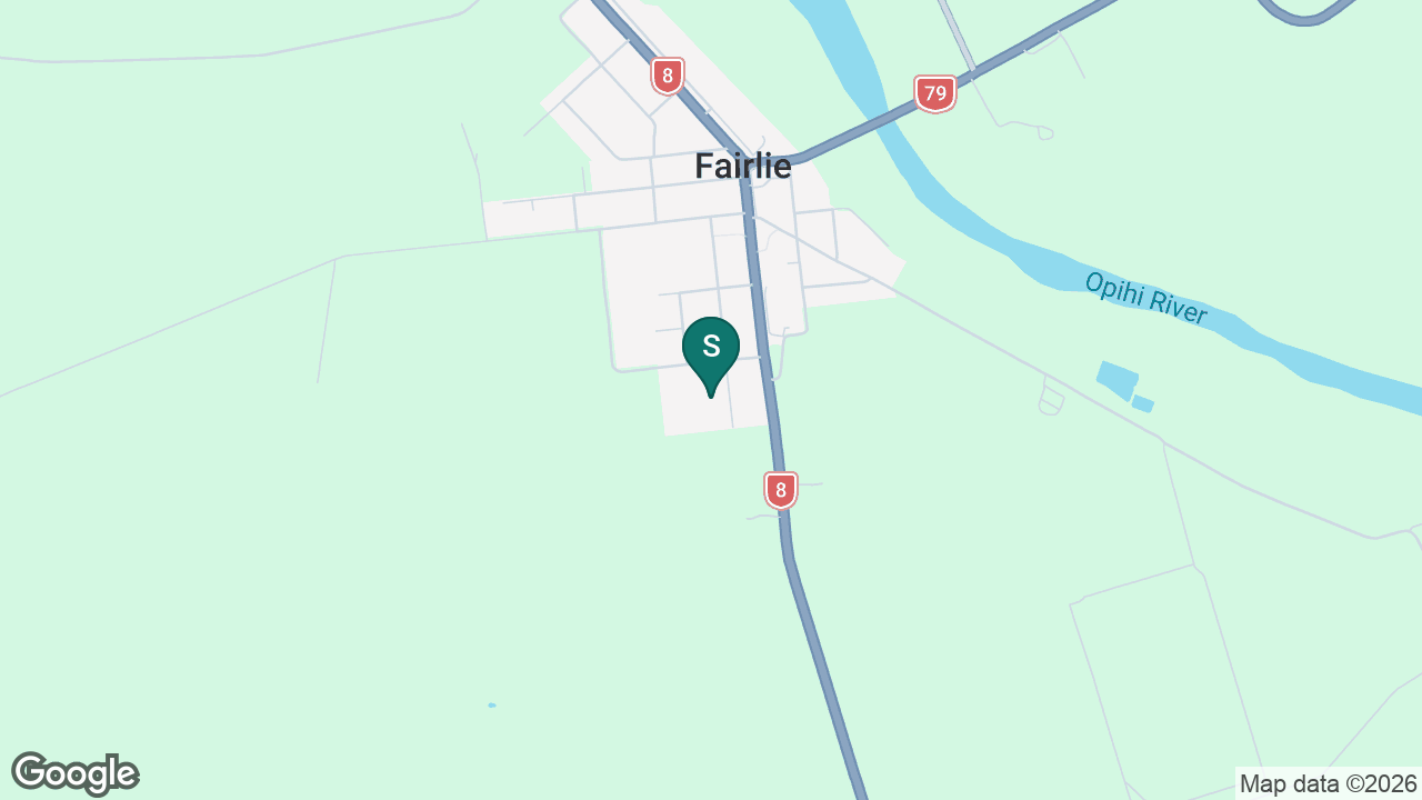 St Joseph's School (Fairlie) static school zone map