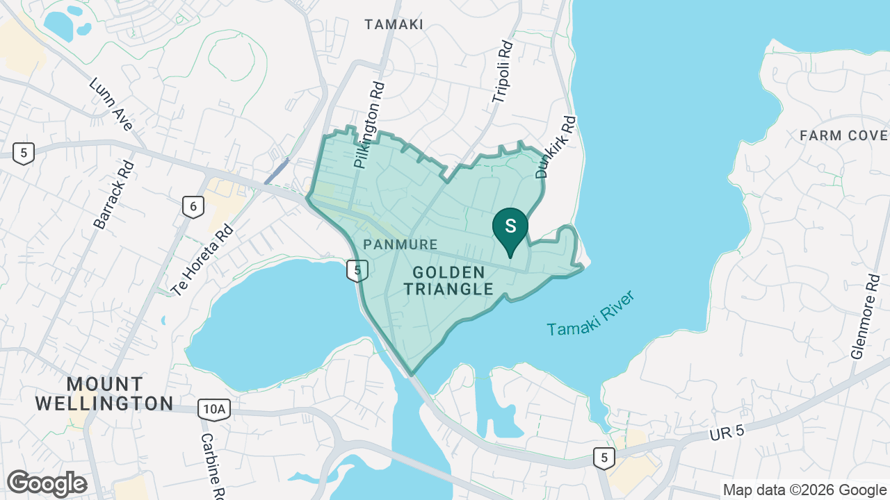 Panmure Bridge School static school zone map